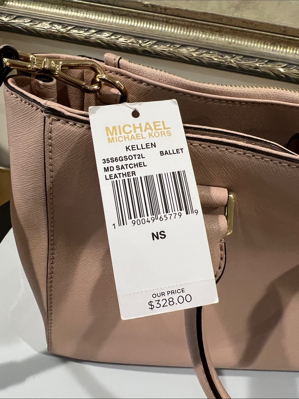 MICHAEL Michael Kors Blush Pink Ballet MD Satchel Crossbody NWT MSRP $328 - Picture 13 of 16